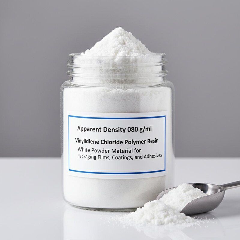Apparent Density 080 gml Vinylidene Chloride Polymer Resin White Powder Material for Packaging Films Coatings and Adhesives